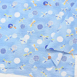 Cotton Ripple Printed Fabric Dragonfly - nomura tailor