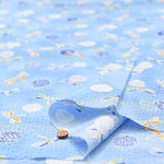 Cotton Ripple Printed Fabric Dragonfly - nomura tailor