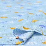 Cotton Ripple Printed Fabric Kyoryu - nomura tailor