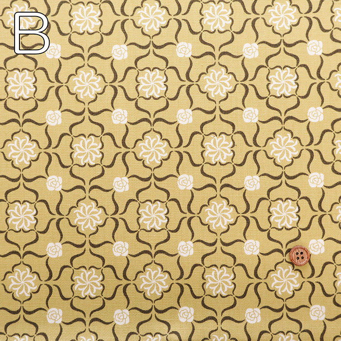 Cotton Oxford Fabric - Moroccan Flower - nomura tailor