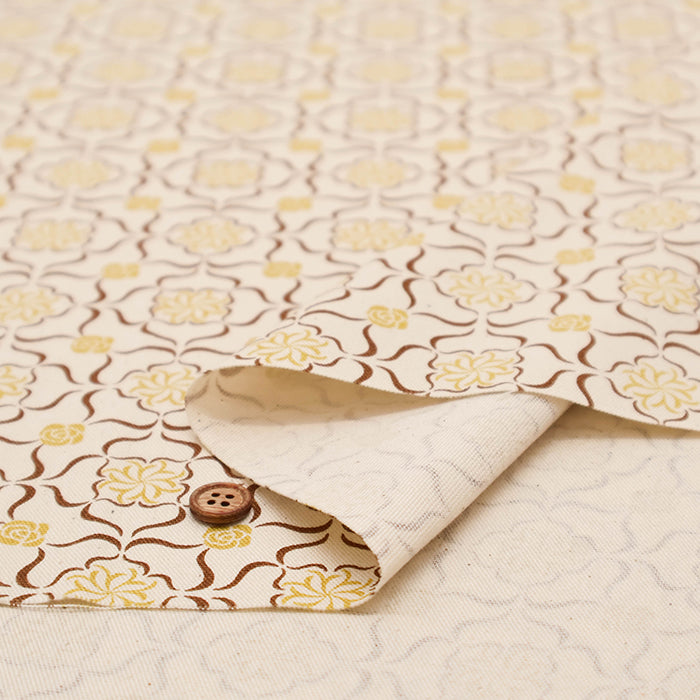Cotton Oxford Fabric - Moroccan Flower - nomura tailor