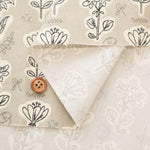 Cotton Oxford Printed Fabric - Flower - nomura tailor
