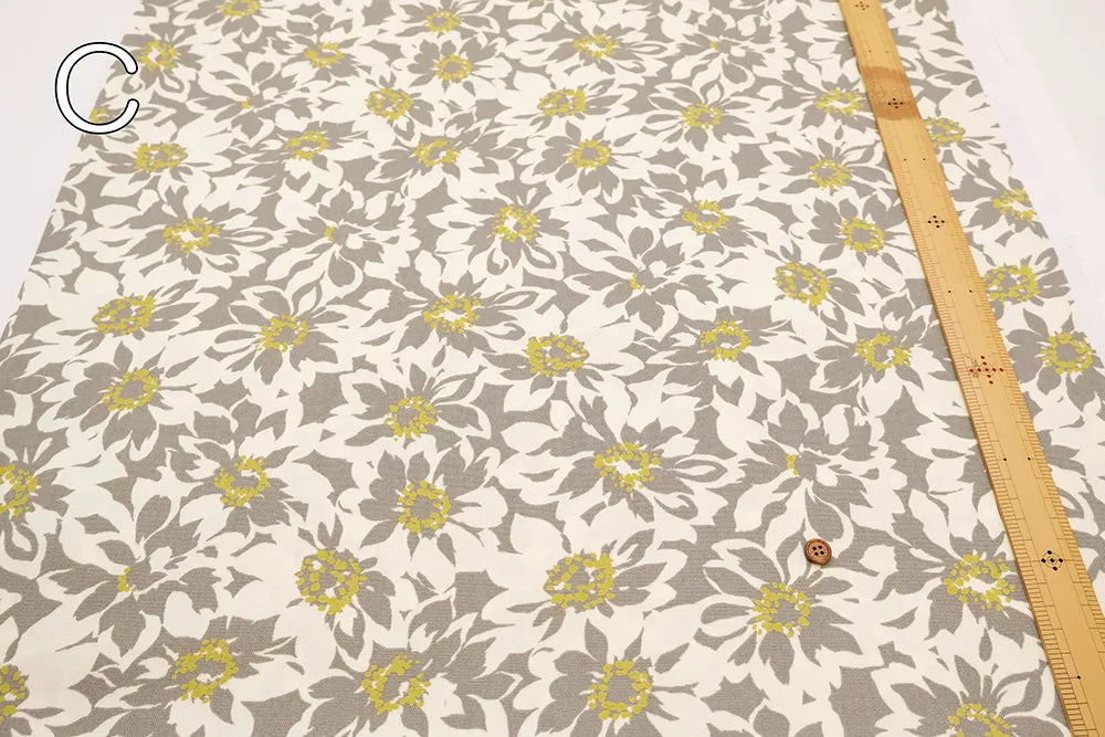 Cotton Oxford Printed Fabric - Flowers - nomura tailor