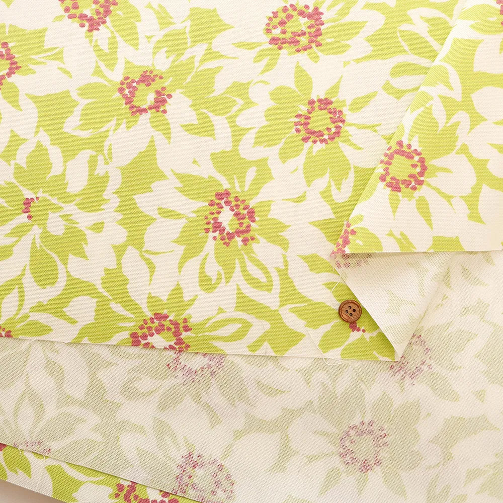 Cotton Oxford Printed Fabric - Flowers - nomura tailor