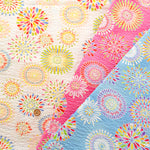 Cotton Ripple Printed Fabric - Firework - nomura tailor