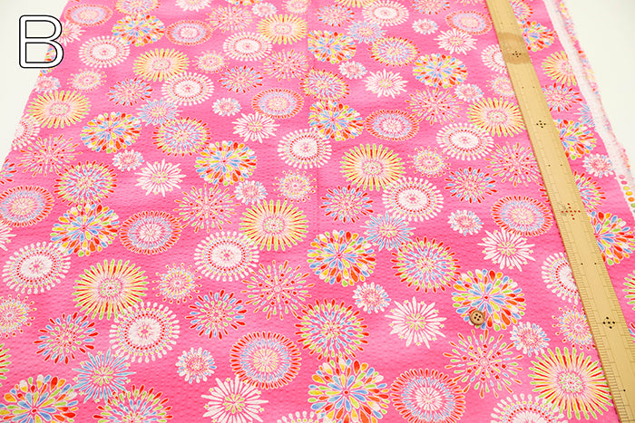 Cotton Ripple Printed Fabric - Firework - nomura tailor