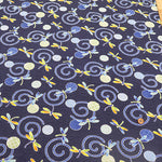 Cotton Ripple Printed Fabric - Dragonfly - nomura tailor