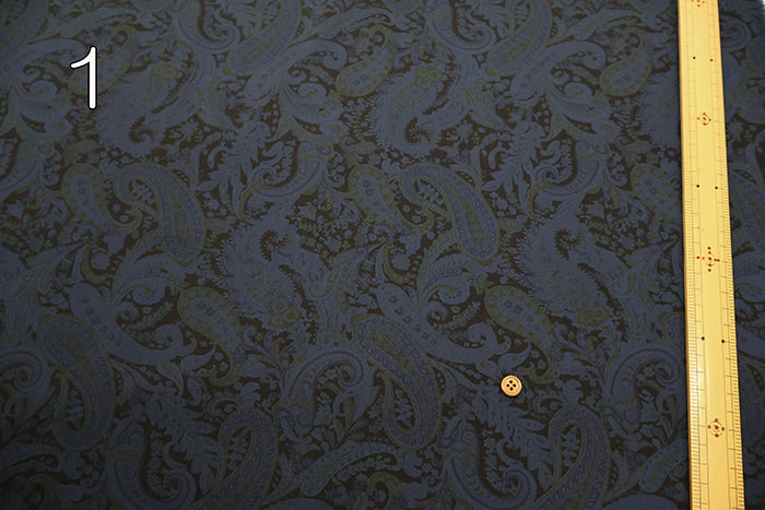 Cotton Broad Fabric Overdye - Paisley - nomura tailor