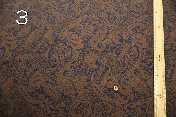 Cotton Broad Fabric Overdye - Paisley - nomura tailor