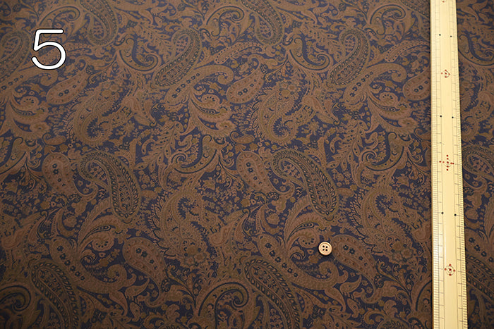 Cotton Broad Fabric Overdye - Paisley - nomura tailor