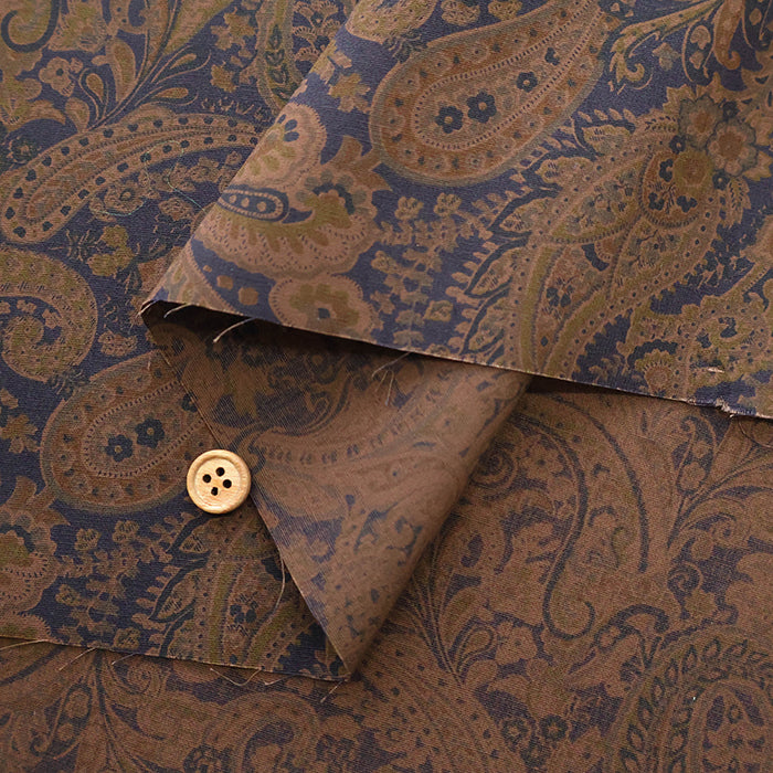 Cotton Broad Fabric Overdye - Paisley - nomura tailor