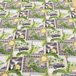 Cotton Broad Printed Fabric - PATCH HAWAII - nomura tailor