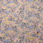 Cotton chintzy grame print fabric "Yumekiro hyakkei" (Cherry blossom) - nomura tailor