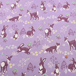 Cotton Ox Printed Fabric Mushrooms and Animals - nomura tailor