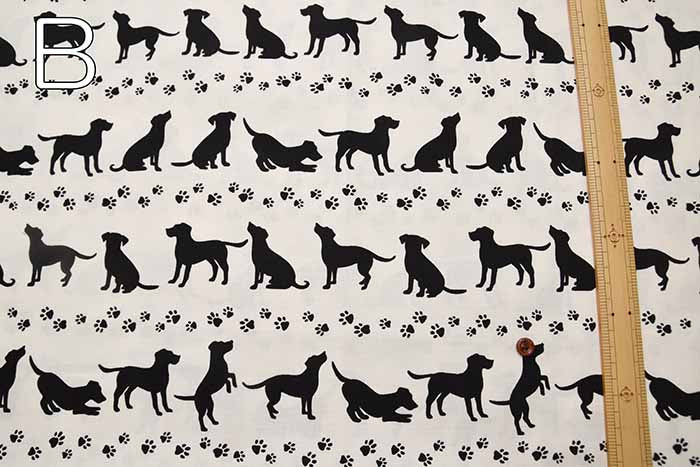 Cotton Ox Printed Fabric Labrador - nomura tailor