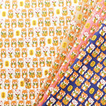 Cotton Scare Fabric - Lucky Shiba Dog - nomura tailor