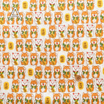 Cotton Scare Fabric - Lucky Shiba Dog - nomura tailor