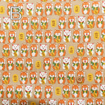 Cotton Scare Fabric - Lucky Shiba Dog - nomura tailor