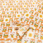 Cotton Scare Fabric - Lucky Shiba Dog - nomura tailor