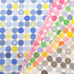 Cotton Scare Printed Fabric - Mini Circle - nomura tailor