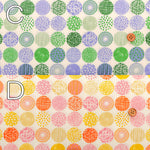 Cotton Scare Printed Fabric - Mini Circle - nomura tailor