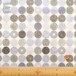 Cotton Scare Printed Fabric - Mini Circle - nomura tailor
