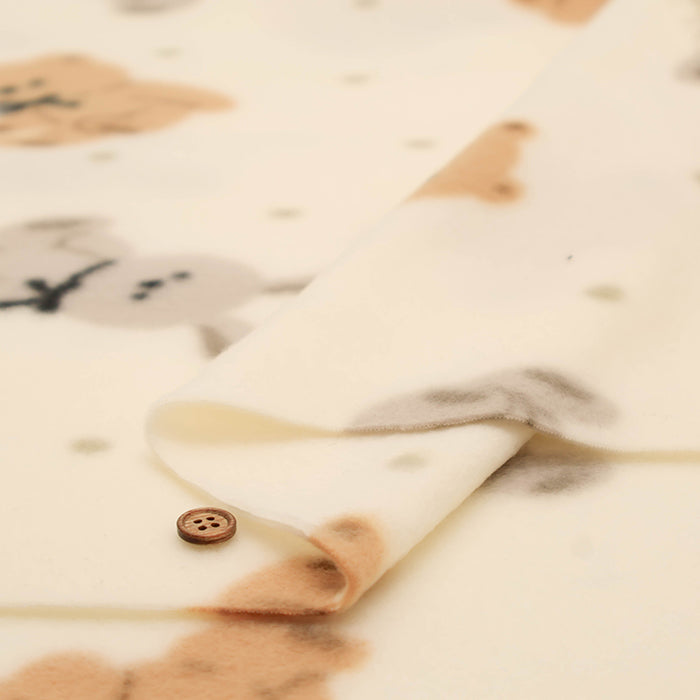 Made in China Polyester Fleece Printed Fabric - Bear - nomura tailor