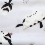 Made in China Polyester Fleece Printed Fabric - Shimaenaga Bird - nomura tailor