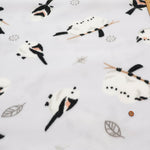 Made in China Polyester Fleece Printed Fabric - Shimaenaga Bird - nomura tailor