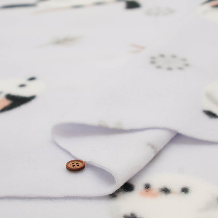 Made in China Polyester Fleece Printed Fabric - Shimaenaga Bird - nomura tailor