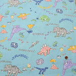 Cotton Ox Printed Fabric Cute Kyoryu - nomura tailor