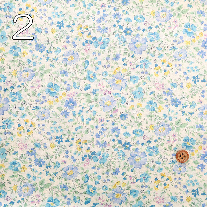 60"Cotton Lawn Printed Fabric  - Petit Flowers - nomura tailor