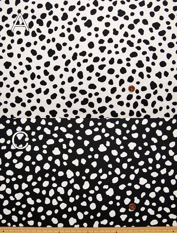 Cotton twill print fabric Dalmatian - nomura tailor