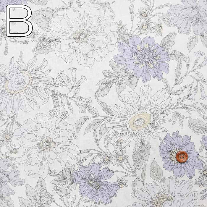 Cotton seating print fabric flower 1 - nomura tailor