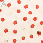 Cotton CB printed fabric Strawberry - nomura tailor