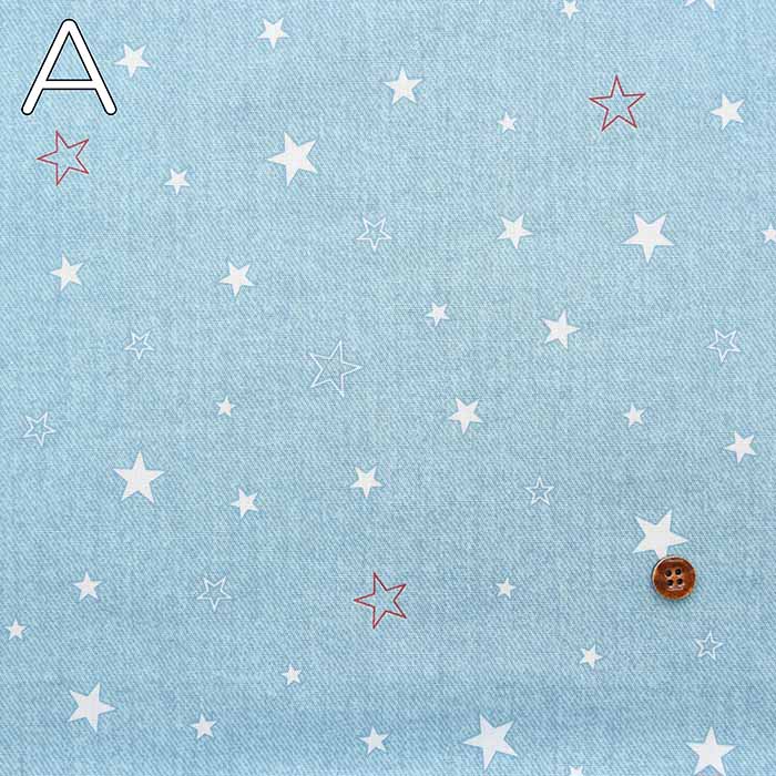 Cotton CB printed fabric Star - nomura tailor