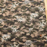 Cotton CB Printed Fabric Camouflage Kyoryu - nomura tailor