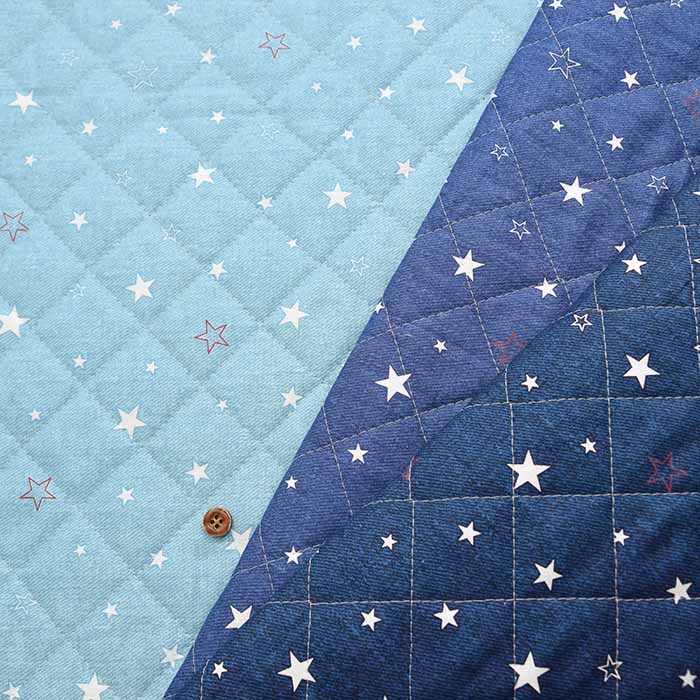 Cotton CB printed quilt fabric "Half Needle" Star - nomura tailor