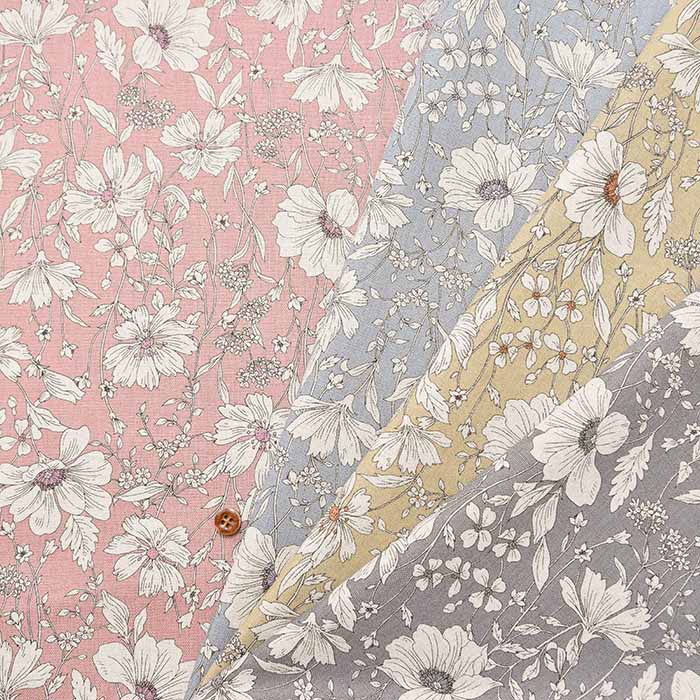 C/L Canvas Printed Fabric Flower - nomura tailor