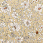 C/L Canvas Printed Fabric Flower - nomura tailor