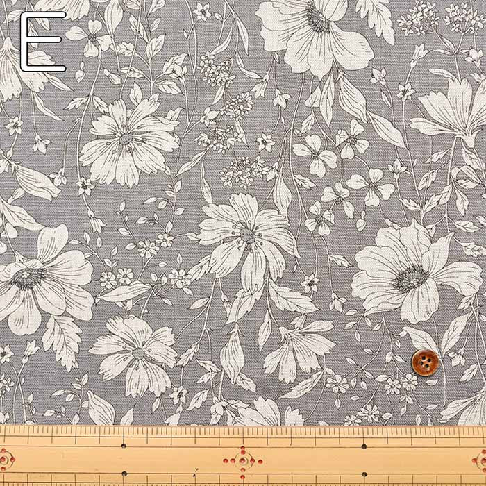 C/L Canvas Printed Fabric Flower - nomura tailor