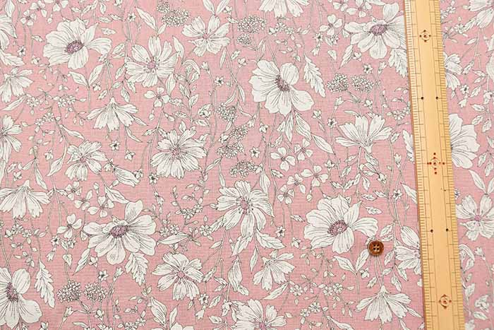 C/L Canvas Printed Fabric Flower - nomura tailor