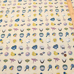 Cotton sheeting print fabric Yumeiro Hyakkei Omen - nomura tailor