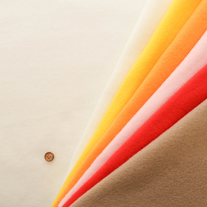 Polyester Fleece Fabric - Plain (Warm Tones) - nomura tailor