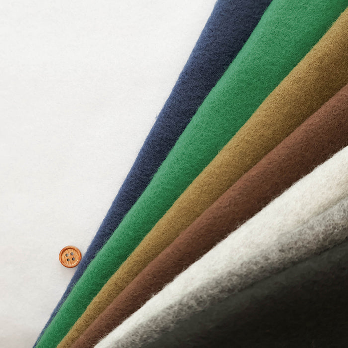 Polyester Fleece Fabric - Plain (Cool Tones) - nomura tailor