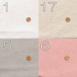 Cotton linen 10 canvas triple-washed fabric Solid colour - nomura tailor