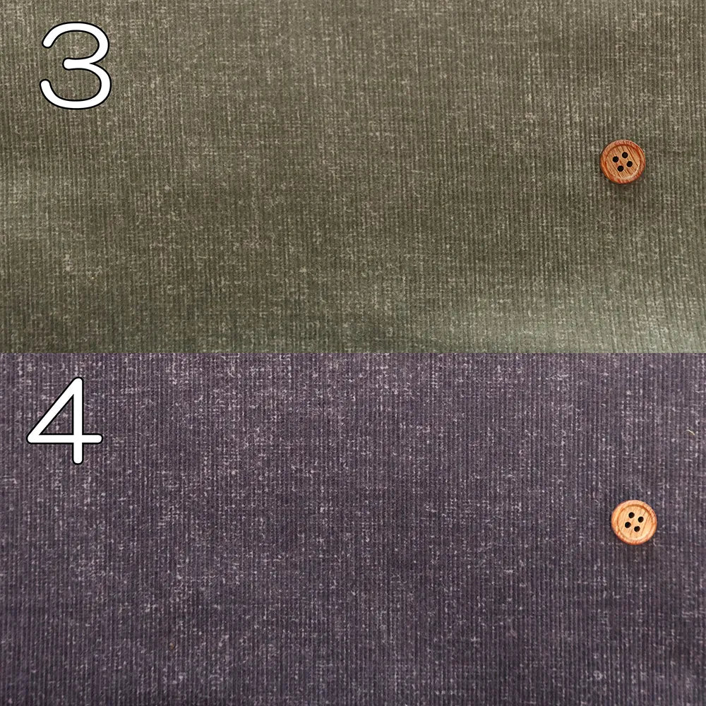 Cotton Corduroy Printed Fabric - Paint - Natural Effect - nomura tailor