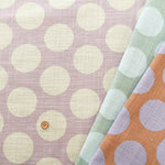 Cotton Linen Rijks Love Print Fabric - Dots - nomura tailor