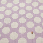 Cotton Linen Rijks Love Print Fabric - Dots - nomura tailor