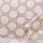 Cotton Linen Rijks Love Print Fabric - Dots - nomura tailor